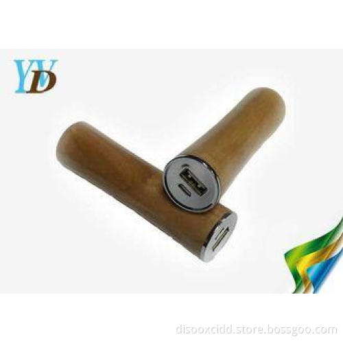 Outdoor Trip 1800mAh Wooden USB Rechargeable Power Bank for
